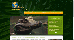 Desktop Screenshot of bradsworldreptiles.com