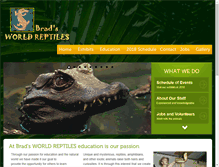 Tablet Screenshot of bradsworldreptiles.com
